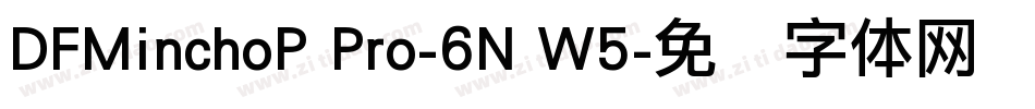 DFMinchoP Pro-6N W5字体转换